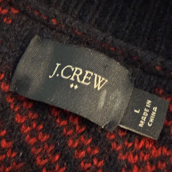 J.Crew button cardigan sweater. Buffalo check. Vintage - Picture 3 of 6